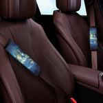 Earth And Space Print Car Seat Belt Covers