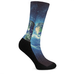 Earth And Space Print Crew Socks