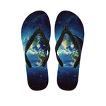 Earth And Space Print Flip Flops