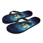 Earth And Space Print Flip Flops