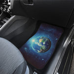 Earth And Space Print Front and Back Car Floor Mats