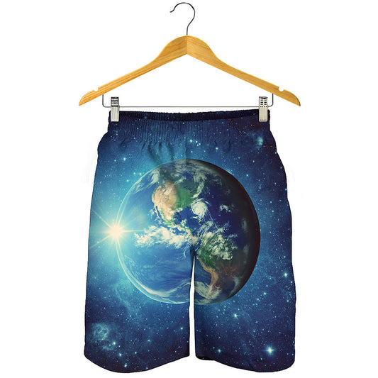 Earth And Space Print Men's Shorts