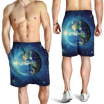 Earth And Space Print Men's Shorts