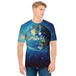 Earth And Space Print Men's T-Shirt