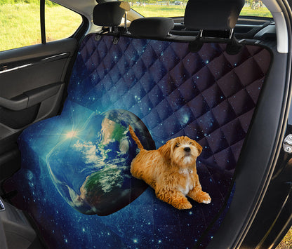 Earth And Space Print Pet Car Back Seat Cover