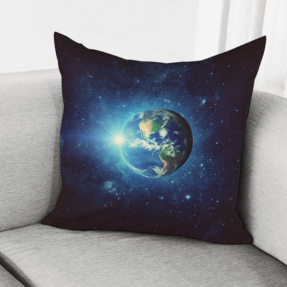Earth And Space Print Pillow Cover