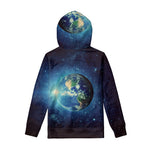 Earth And Space Print Pullover Hoodie