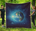 Earth And Space Print Quilt