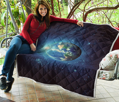Earth And Space Print Quilt