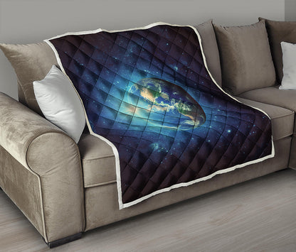 Earth And Space Print Quilt