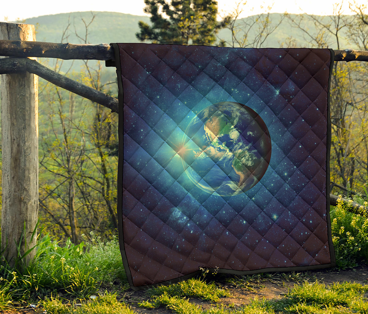 Earth And Space Print Quilt
