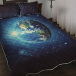 Earth And Space Print Quilt Bed Set