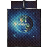 Earth And Space Print Quilt Bed Set