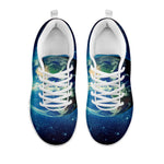 Earth And Space Print White Sneakers