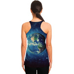 Earth And Space Print Women's Racerback Tank Top