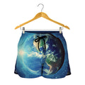 Earth And Space Print Women's Shorts