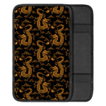 Eastern Dragon Pattern Print Car Center Console Cover