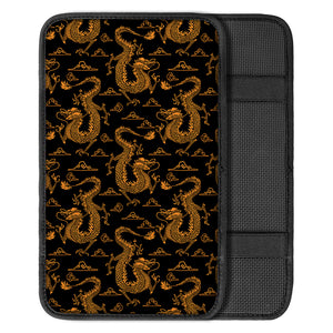 Eastern Dragon Pattern Print Car Center Console Cover