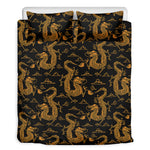 Eastern Dragon Pattern Print Duvet Cover Bedding Set
