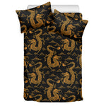 Eastern Dragon Pattern Print Duvet Cover Bedding Set