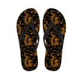 Eastern Dragon Pattern Print Flip Flops