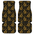 Eastern Dragon Pattern Print Front and Back Car Floor Mats
