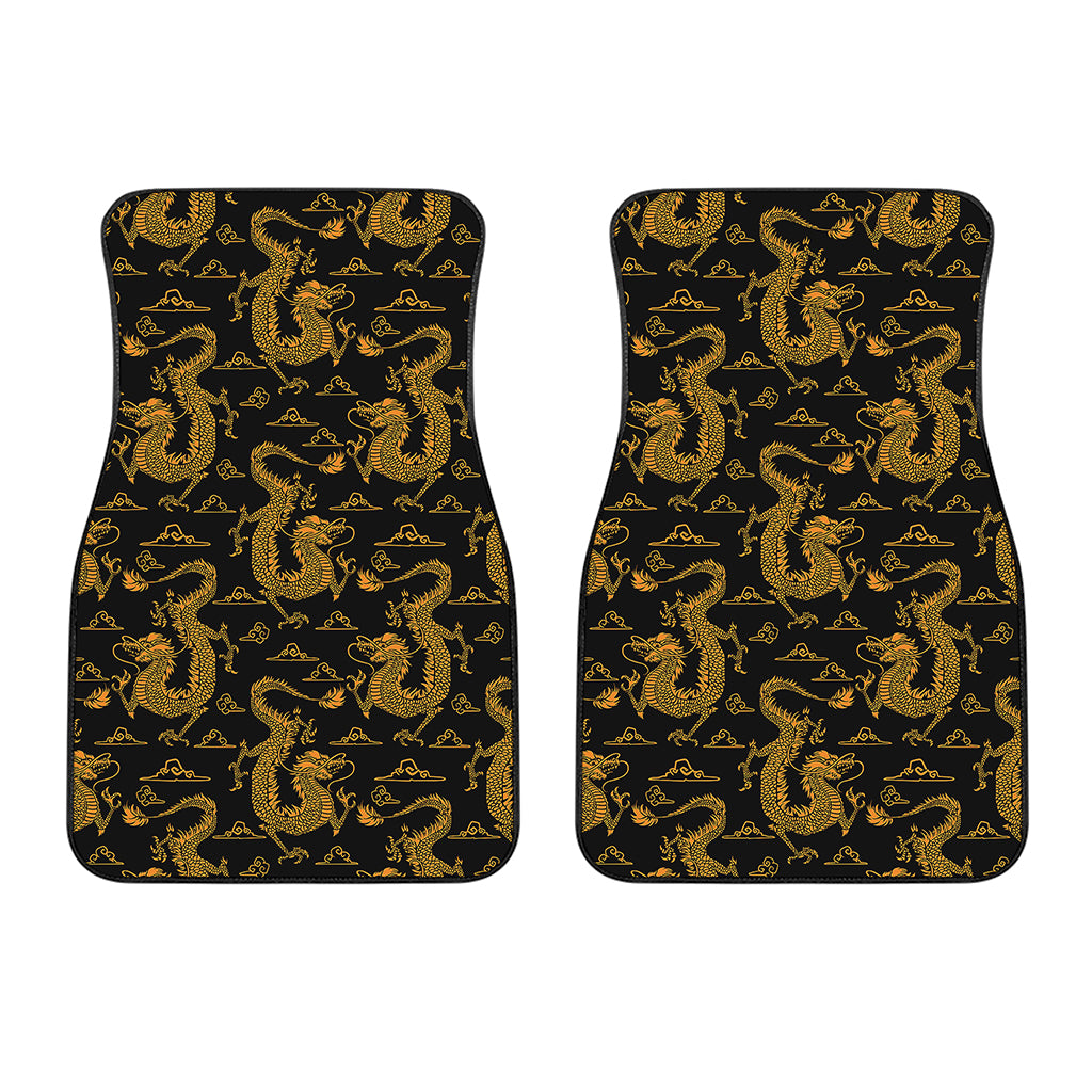 Eastern Dragon Pattern Print Front Car Floor Mats