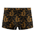 Eastern Dragon Pattern Print Men's Boxer Briefs