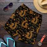 Eastern Dragon Pattern Print Men's Shorts