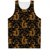 Eastern Dragon Pattern Print Men's Tank Top