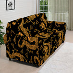 Eastern Dragon Pattern Print Sofa Cover