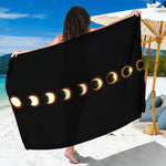 Eclipse Phases Print Beach Sarong Wrap