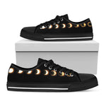 Eclipse Phases Print Black Low Top Shoes 