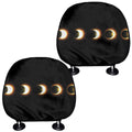 Eclipse Phases Print Car Headrest Covers