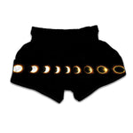 Eclipse Phases Print Muay Thai Boxing Shorts