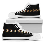 Eclipse Phases Print White High Top Shoes