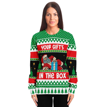 Your Gift's In The Box Ugly Christmas Sweater