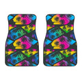 EDM Beach Palm Tree Pattern Print Front Car Floor Mats