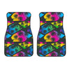 EDM Beach Palm Tree Pattern Print Front Car Floor Mats