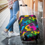 EDM Beach Palm Tree Pattern Print Luggage Cover GearFrost