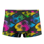 EDM Beach Palm Tree Pattern Print Men's Boxer Briefs