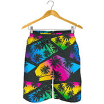 EDM Beach Palm Tree Pattern Print Men's Shorts