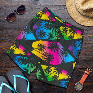 EDM Beach Palm Tree Pattern Print Men's Shorts