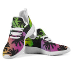 EDM Beach Palm Tree Pattern Print Mesh Knit Shoes GearFrost