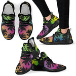 EDM Beach Palm Tree Pattern Print Mesh Knit Shoes GearFrost