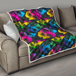 EDM Beach Palm Tree Pattern Print Quilt