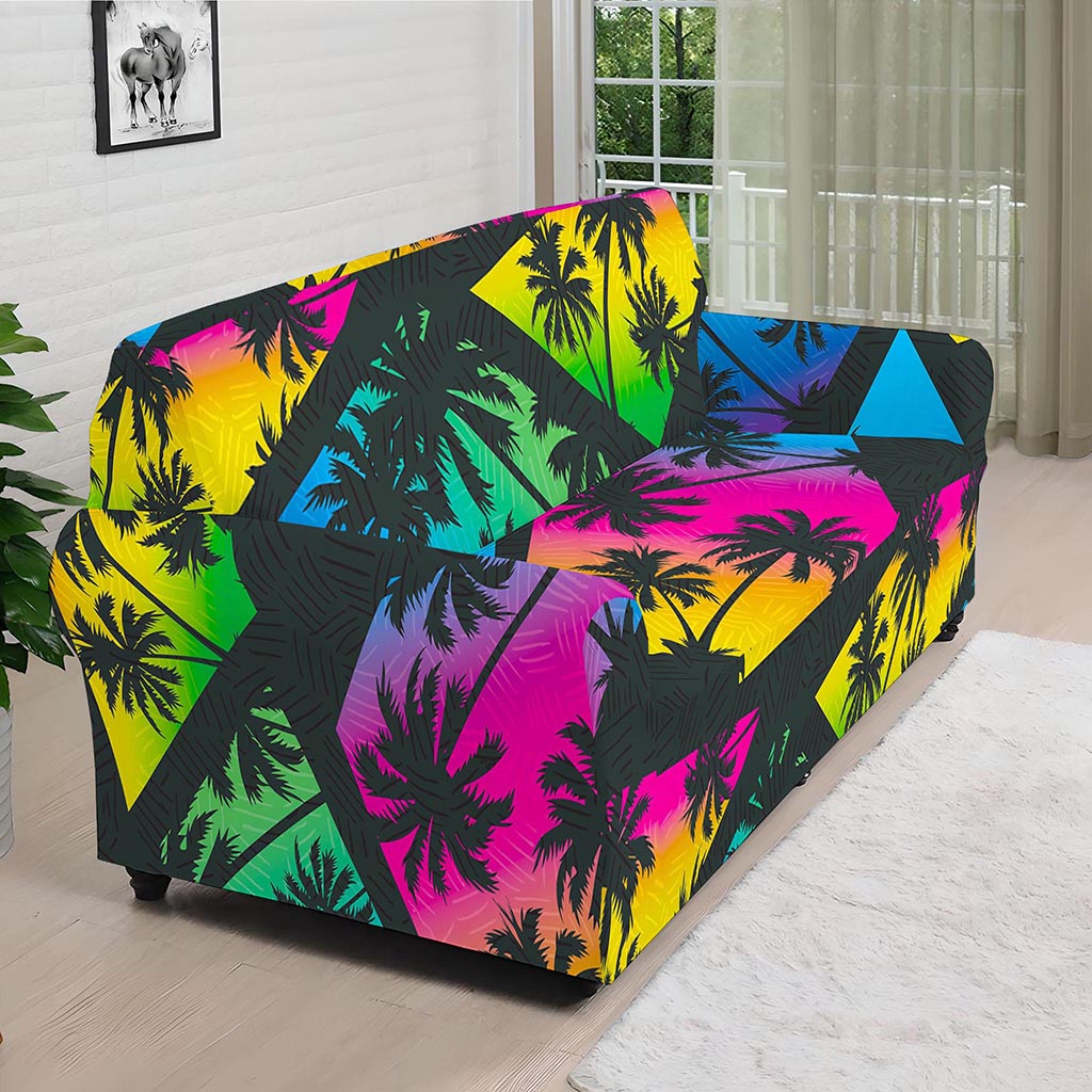 EDM Beach Palm Tree Pattern Print Sofa Cover