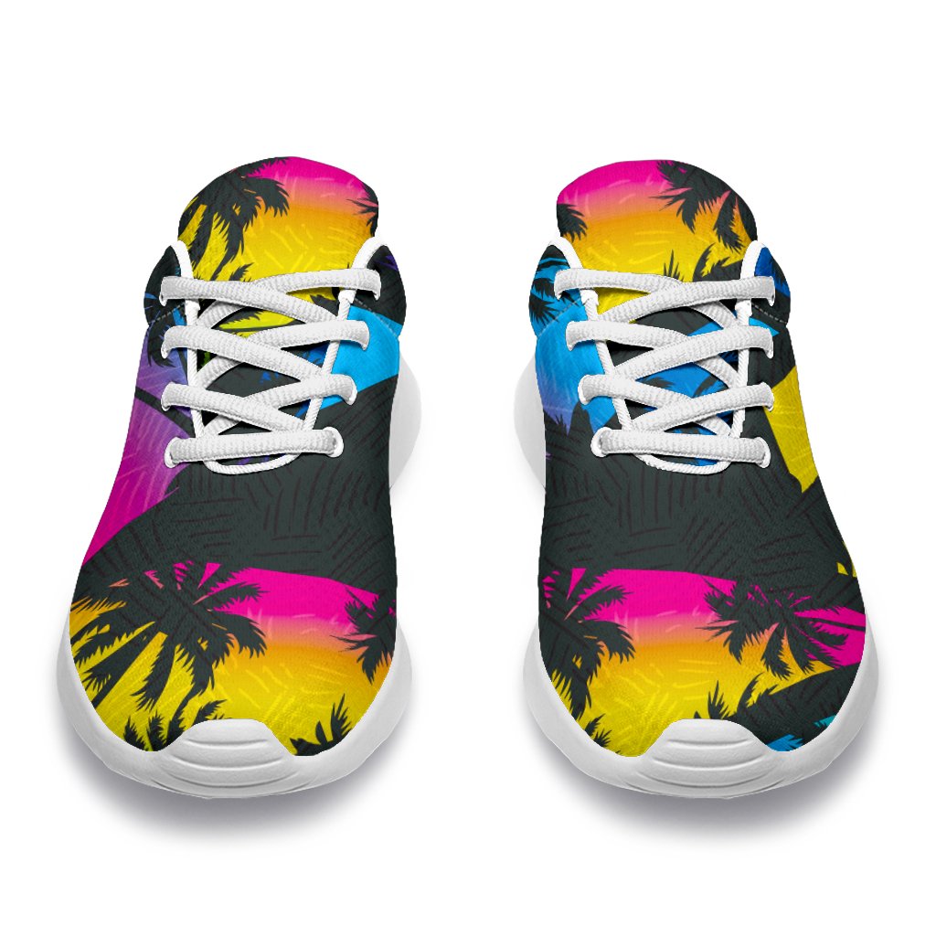 EDM Beach Palm Tree Pattern Print Sport Shoes GearFrost