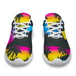 EDM Beach Palm Tree Pattern Print Sport Shoes GearFrost