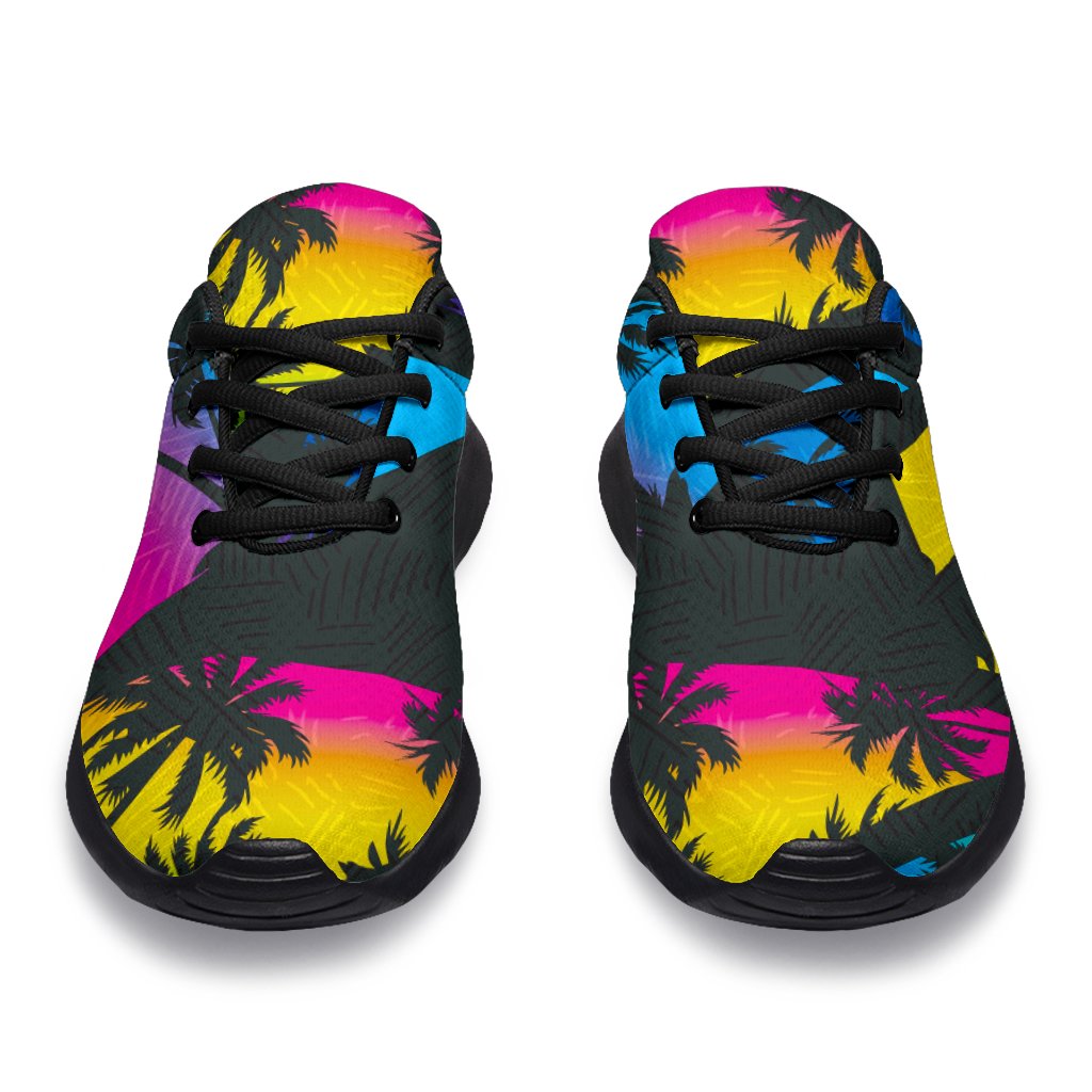 EDM Beach Palm Tree Pattern Print Sport Shoes GearFrost